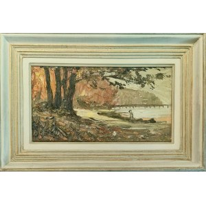 Henryk Baranowski (1932 - 2005), Orłowo - pier against the background of the cliff, 50/60th