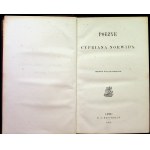 Cyprian K. Norwid, Poezye Cypriana Norwida, 1863