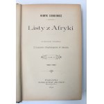 Henryk Sienkiewicz, Listy z Afryki, 1893