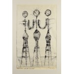 Jan LEBENSTEIN (1930-1999), Malowidła Odrzykońskie (Ilustracja do wierszy Białoszewskiego), ok. 1957