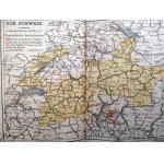 [Szwajcaria, Alpy, Chamonix-Mont-Blanc, Jezioro Como - przewodnik] - Baedekers - Die Schweiz - Lipsk 1920