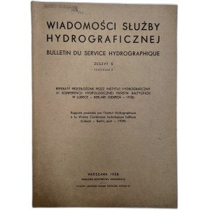 Wiadomości służby hydrograficznej - sprawozdania i referaty - Zeszyt 5, Warszawa 1935 [ rzeki, przepływy]