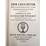 Hrabia Keyserling Herman - Der Leuchter - Darmstadt 1920