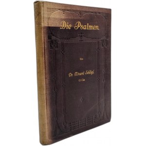 Psalms in Hebrew and German - with commentary - Vienna 1911 [ Judaica].