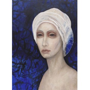 Iza Staręga, Untitled from the series women in scarves, 2020