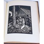 ŻEROMSKI - PUSZCZA JODŁOWA woodcuts by Skoczylas luxury binding
