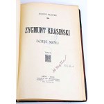 KLEINER- ZYGMUNT KRASIŃSKI History of Thought 2t. 1912 COVER