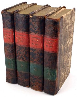 DZIENNIK PRAW XIESTWA WARSZAWSKIEGO t.1-4 [komplet w 4 wol.] Nr 1-48. Warszawa 1807-1812