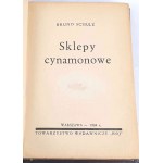 SCHULZ - SKLEPY CYNAMONOWE wyd.1, 1934