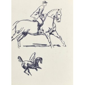 Ludwik MACIĄG (1920-2007), Dżokej na koniu