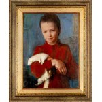 Igor Skworcow, Portret chłopca z białą fretką, 2005