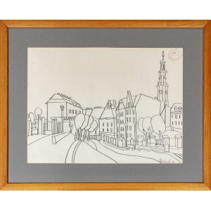 Edward Dwurnik, Z cyklu Poznań (Rysunek nr 954), 1984