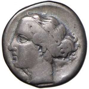 CAMPANIA Neapolis - Nomos (275-250 a.C.) Testa di ninfa…