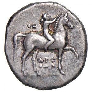 CALABRIA Taranto - Nomos (circa 302-280 a.C.) Cavaliere…