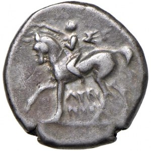 CALABRIA Taranto - Nomos (272-240 a.C.) Cavaliere a s. …