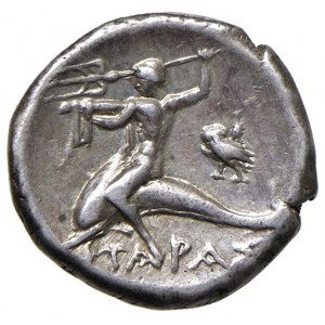 CALABRIA Taranto - Nomos (272-240 a.C.) Cavaliere a s. …