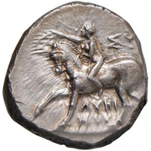 CALABRIA Taranto - Nomos (circa 272-240 a.C.) Cavaliere…