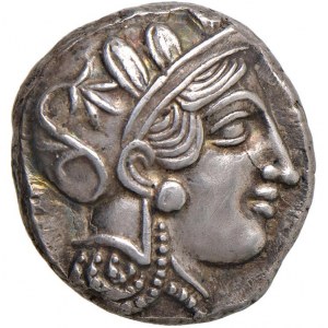 ATTICA Atene - Tetradramma (circa 480-450 a.C.) Testa e…