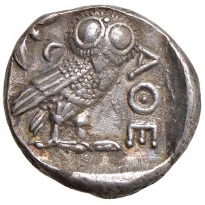 ATTICA Atene - Tetradramma (circa 480-450 a.C.) Testa e…