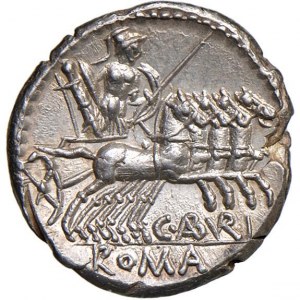 Aburia - C. Aburius Geminus - Denario (134 a.C.) Testa …