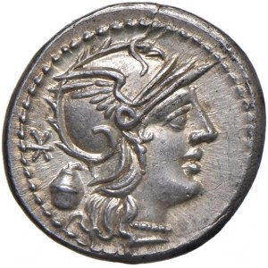 Cassia - C. Cassius - Denarius (126 B.C.) Head of Rome ...