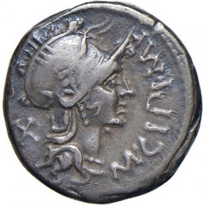 Cipia - M. Cipius M. f. - Denarius (115-114 BC) Head ...