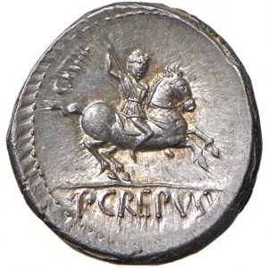 Crepusia - Pub. Crepusius - Denár (82 pred n. l.) Hlava ...