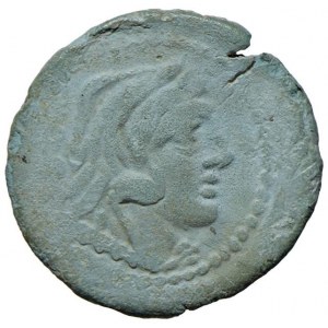 Maenia - Quadrante (132 a.C.) Testa di Ercole a d. - R/…