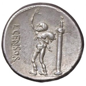 Marcia - L. Censorinus - Denario (82 a.C.) Testa di Apo…