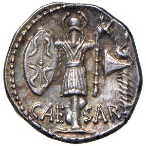 Cesare (+ 44 a.C.) Denario (48-47 a.C.) Testa della Pie…