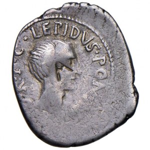 Lepido - Denario (zecca itinerante, 42 a.C.) Testa a d.…