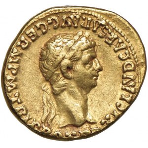 Claudio (41-54) Aureo - Testa laureata a d. - R/ AGRIPP…