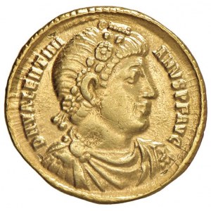 Valentian I. (364-375) Massiv (Antiochia) Büste Diadem...