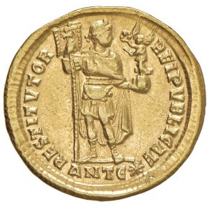 Valentian I. (364-375) Massiv (Antiochia) Büste Diadem...