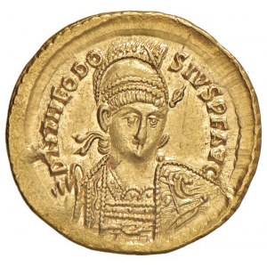 Theodosius II (402-450) Massiv (Konstantinopel) Büste Ulme...