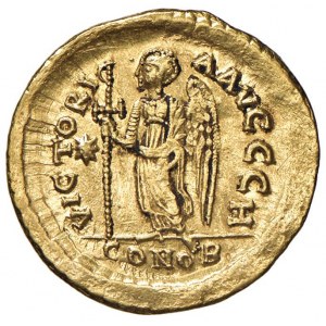 Anastasio (491-518) Solido (Costantinopoli) Busto elmat…
