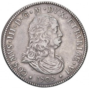 LIVORNO Cosimo III (1670-1723) Tollero 1707 - MIR 65 AG…