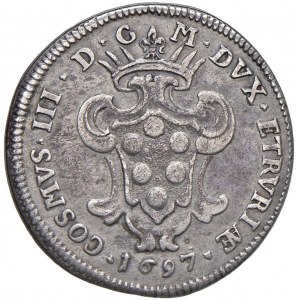 LIVORNO Cosimo III (1670-1723) Half-piece of the rose 1...