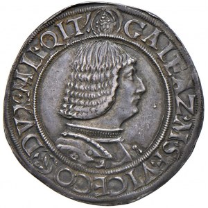 MILAN Galeazzo Maria Sforza (1468-1476) Mezzo testone ...