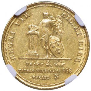 NAPOLI Ferdinando II (1830-1859) 3 Ducati 1856 - Nomism…