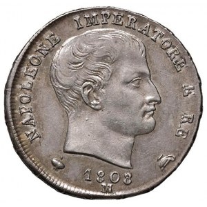 MILANO Napoleone (1804-1814) Lira 1808 puntali aguzzi -…