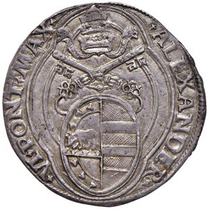 Alessandro VI (1492-1503) Doppio grosso - Munt. 15 AG (…