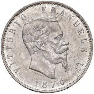 Vittorio Emanuele II (1861-1878) 5 Lire 1870 R - Nomism…