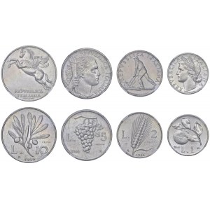 TALIANSKA REPUBLIKA (1946-) 10, 5, 2 a líra 1946 proof...