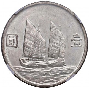 CINA Dollaro 23 (1934) - KM Y345; L&M 110 AG In slab NG…