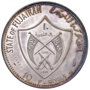 FUJAIRAH 10 Riyals Apollo XII - AG (g 30.22) In cases...