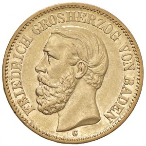 GERMANIA Baden - Federico I (1856-1907) 20 Marchi 1872 …