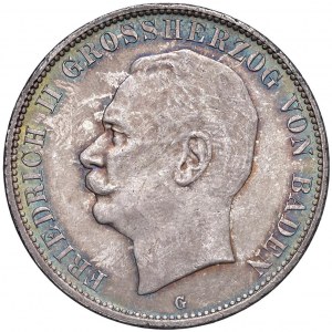 GERMANIA Baden - Federico II (1907-1918) 5 Marchi 1908 …