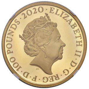 INGHILTERRA Elisabetta II (1952-2022) 100 Sterline 2020…