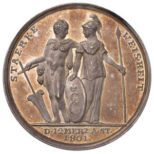 Medaila 1801 Nástup Alexandra I., cára Talianov, na trón...